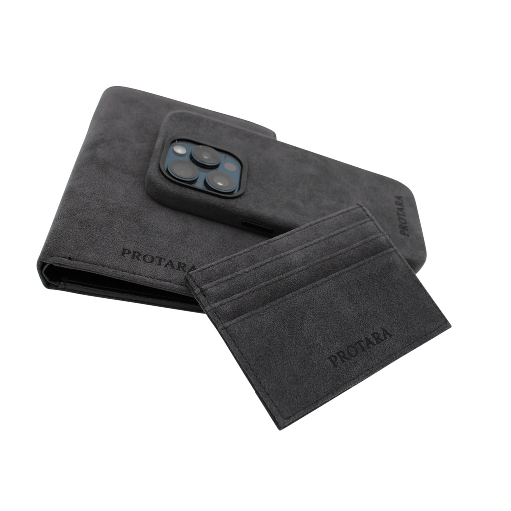 PROTARA Alcantara Passhülle - Midnight Jet Black