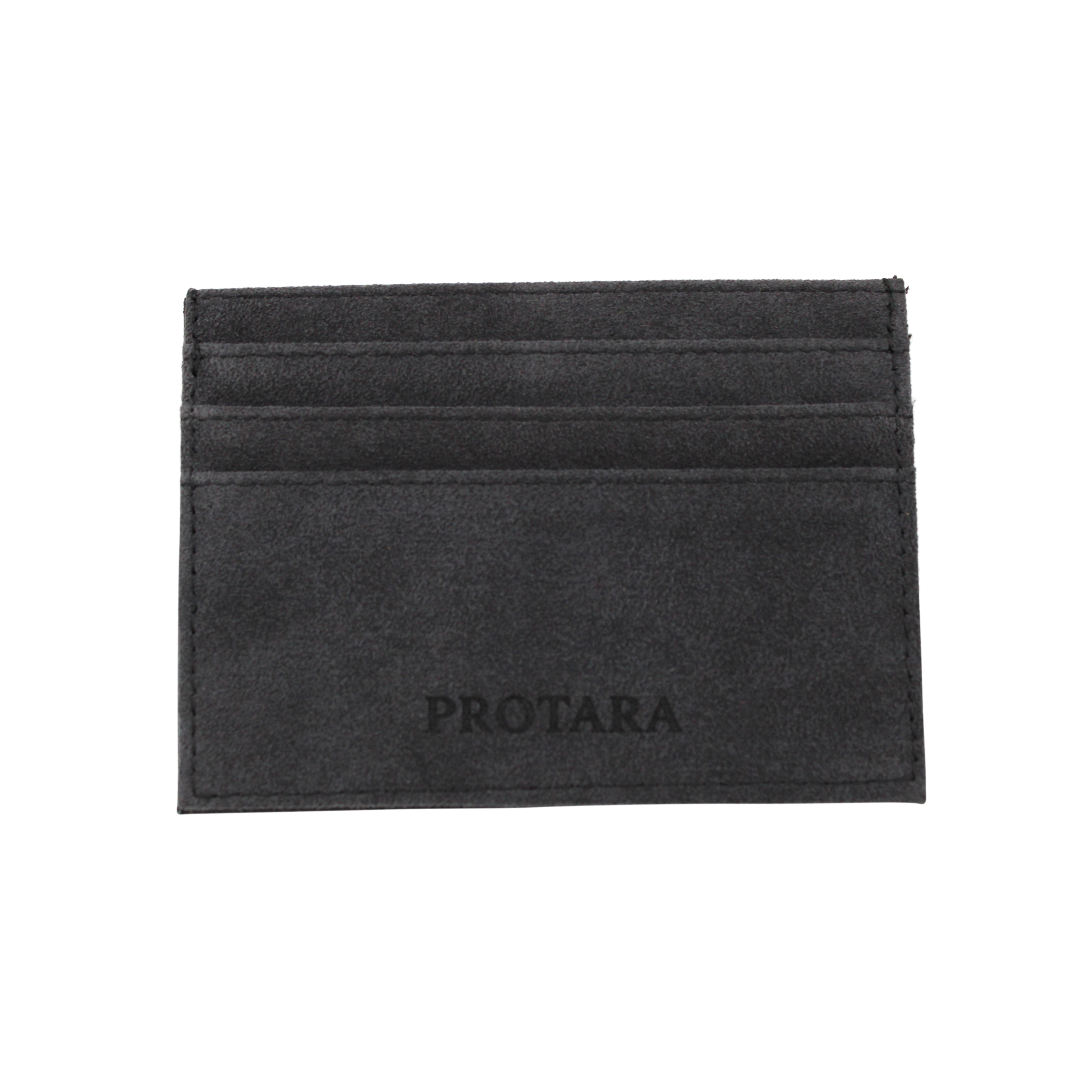 PROTARA Alcantara Kartenetui – Midnight Jet Black