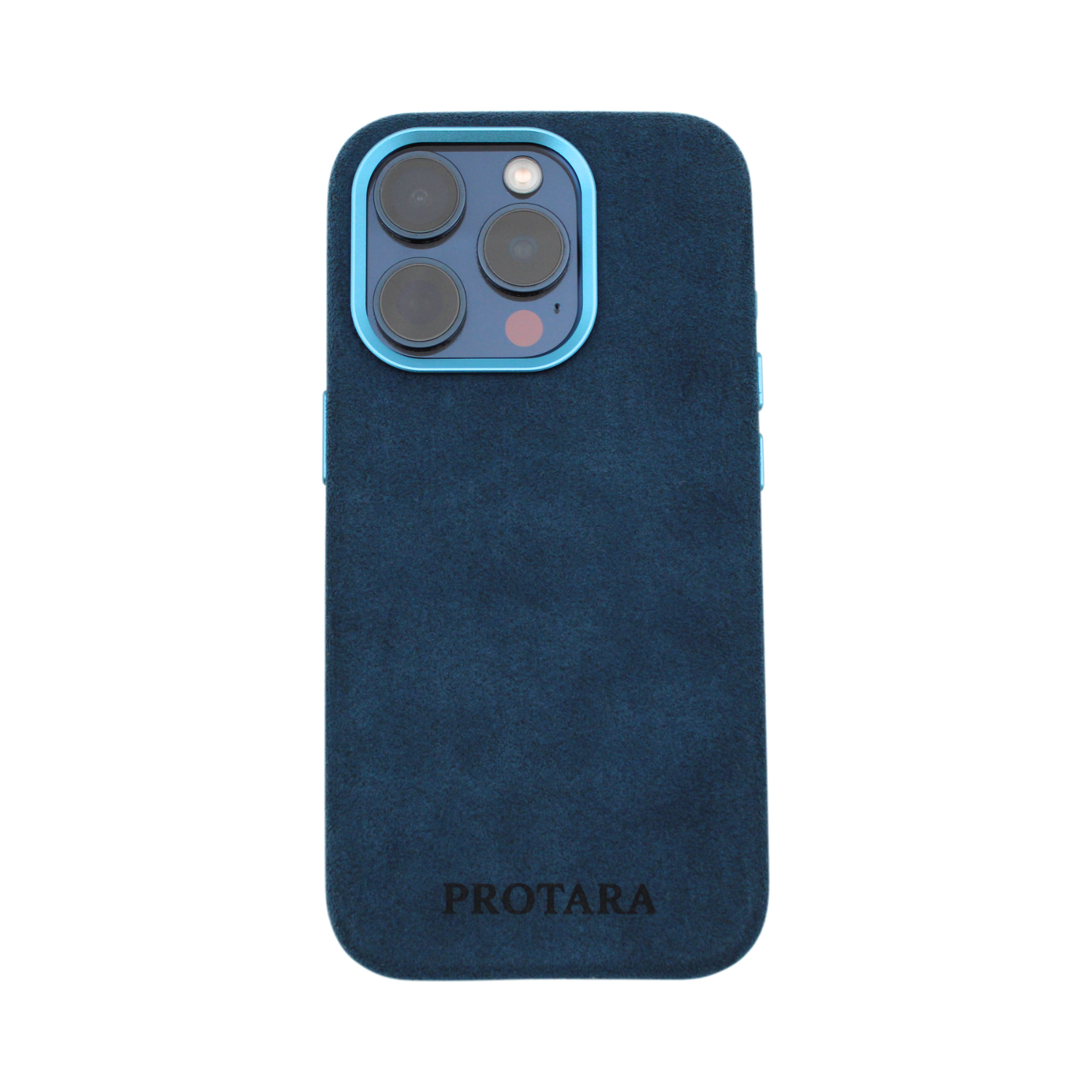 PROTARA Alcantara iPhone 14 Pro Hülle - Ocean Voyage Blue