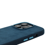 PROTARA Alcantara iPhone 14 Pro Hülle - Ocean Voyage Blue