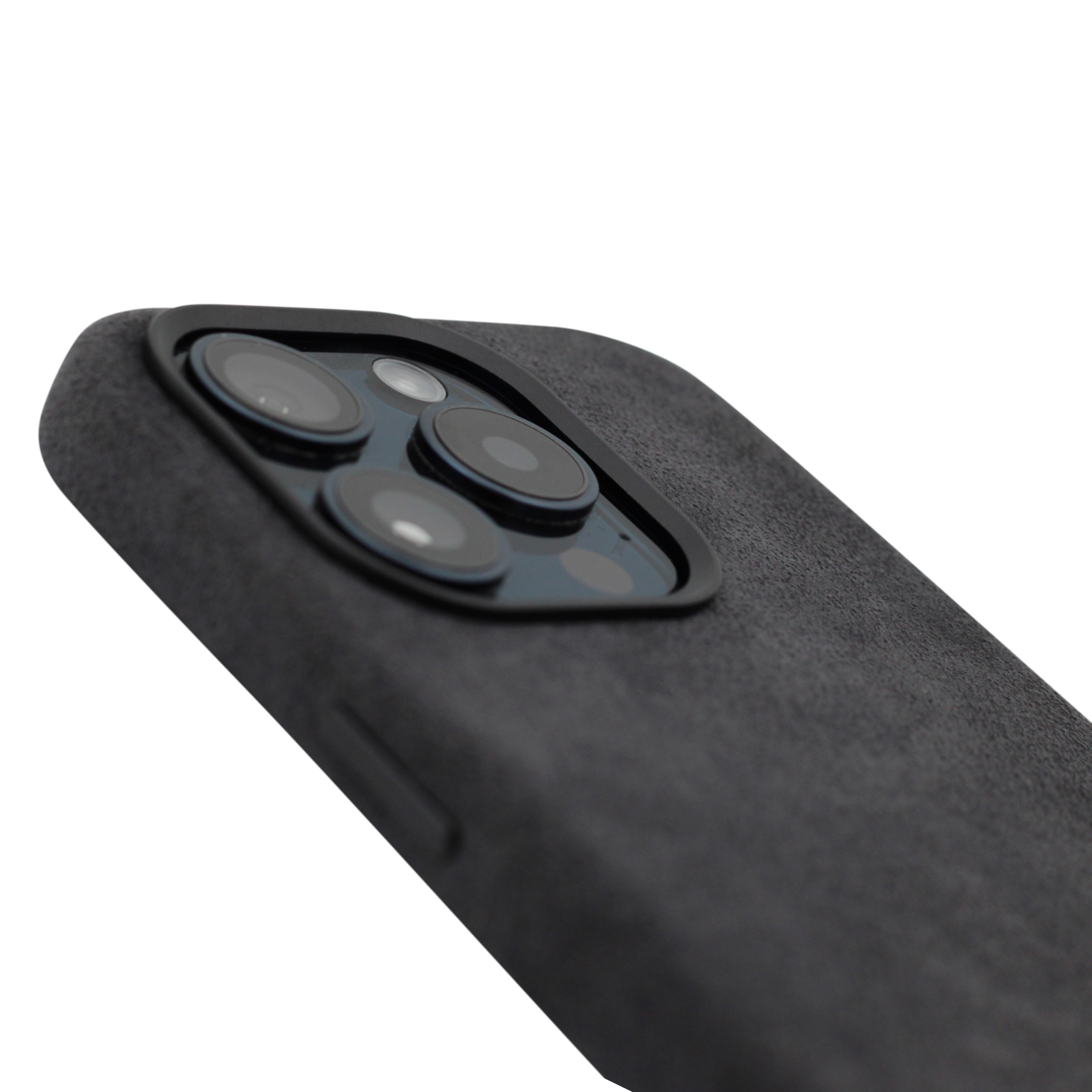 PROTARA Alcantara iPhone 14 Pro Hülle - Midnight Jet Black