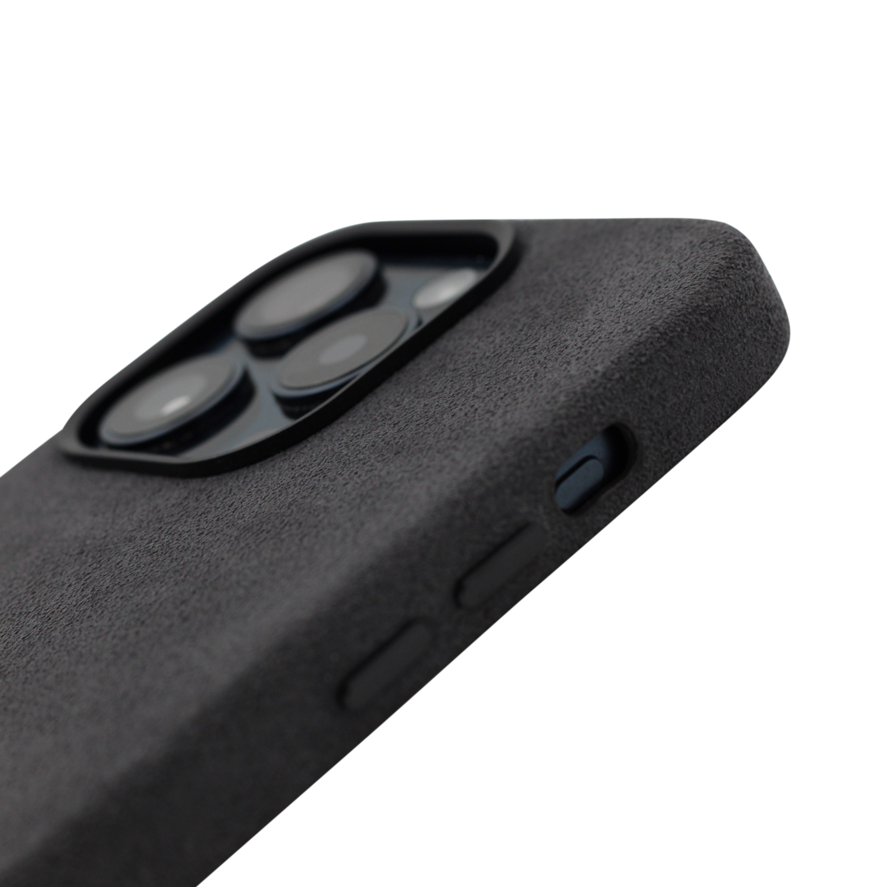 PROTARA Alcantara iPhone 14 Pro Hülle - Midnight Jet Black