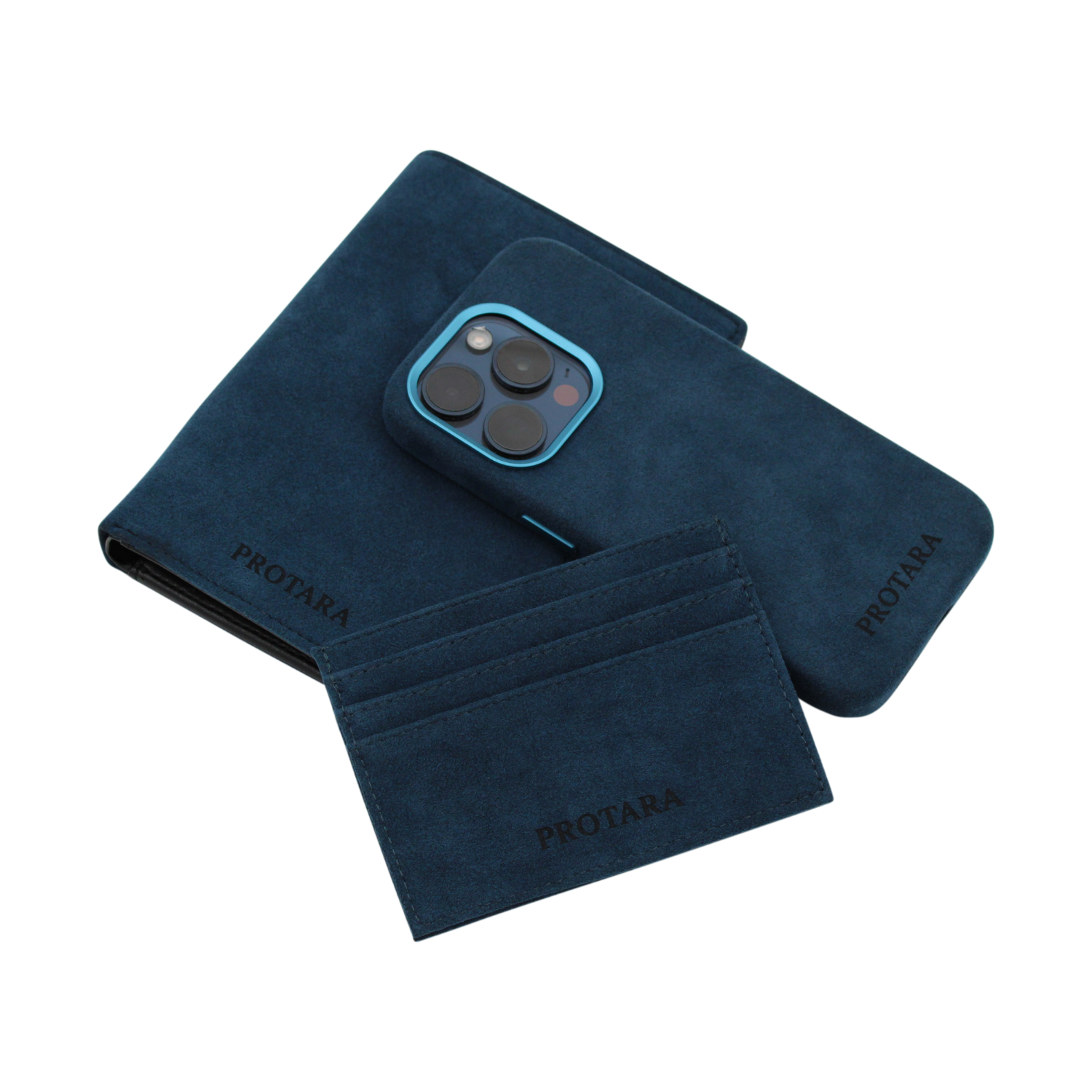 PROTARA Alcantara Passhülle - Ocean Voyage Blue