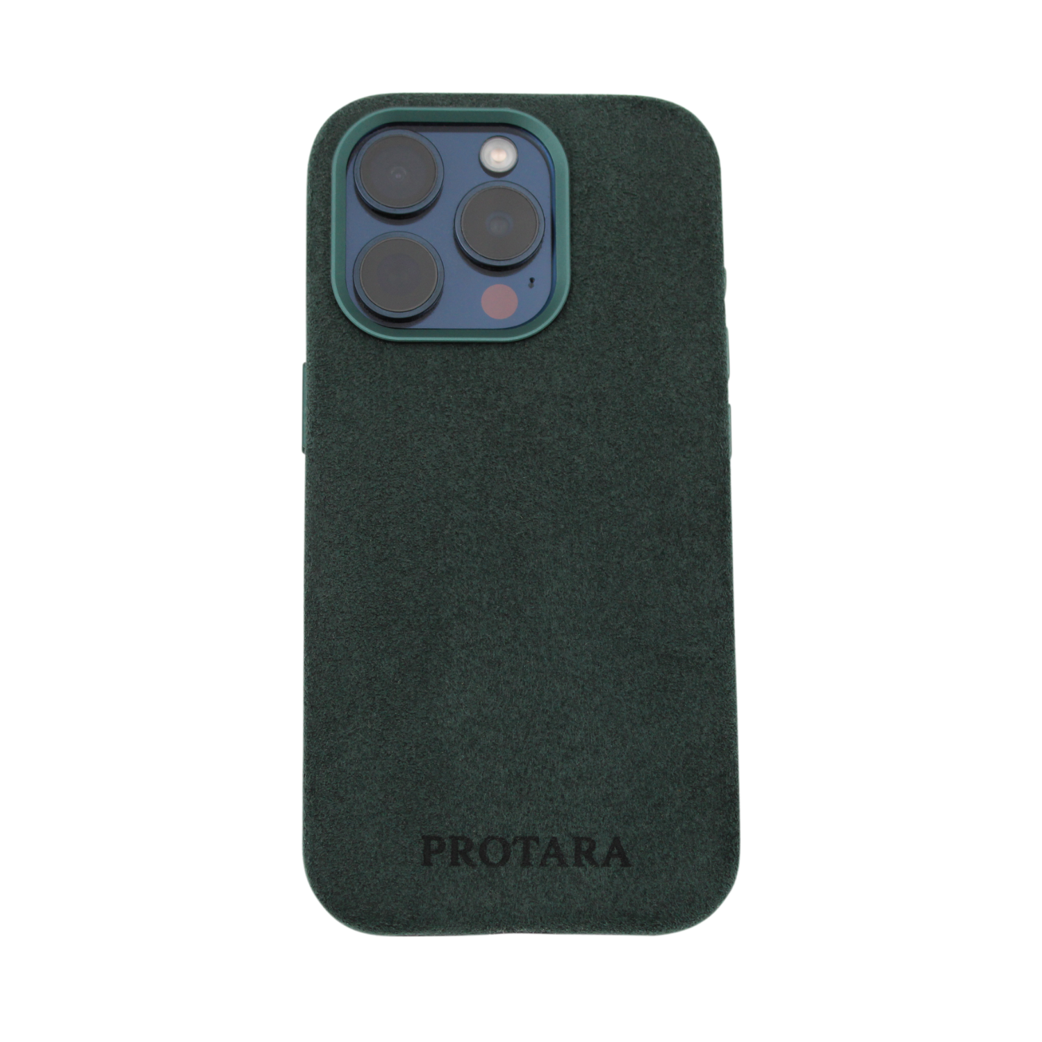 PROTARA Alcantara iPhone 14 Pro Hülle – Expedition Green