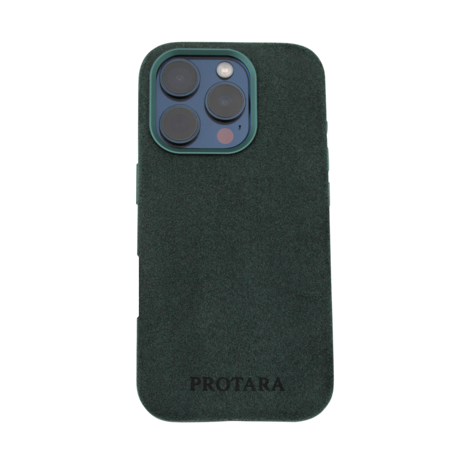 PROTARA Alcantara iPhone 17 Pro Hülle – Expedition Green