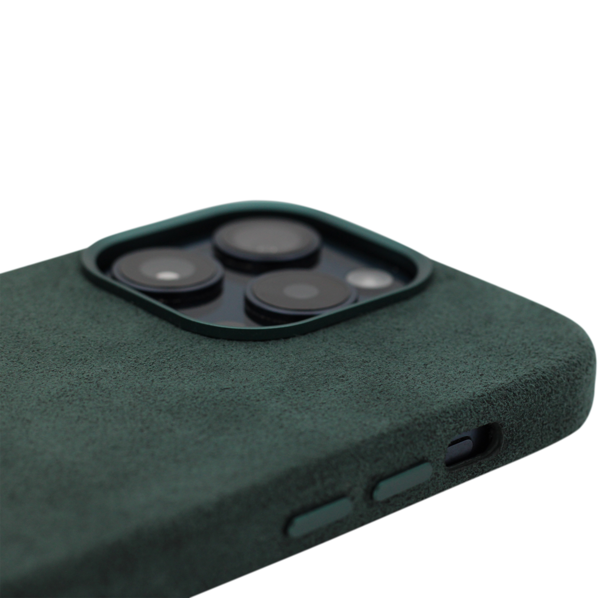 PROTARA Alcantara iPhone 14 Pro Hülle – Expedition Green