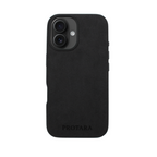 PROTARA Alcantara iPhone 16 Hülle - Midnight Jet Black