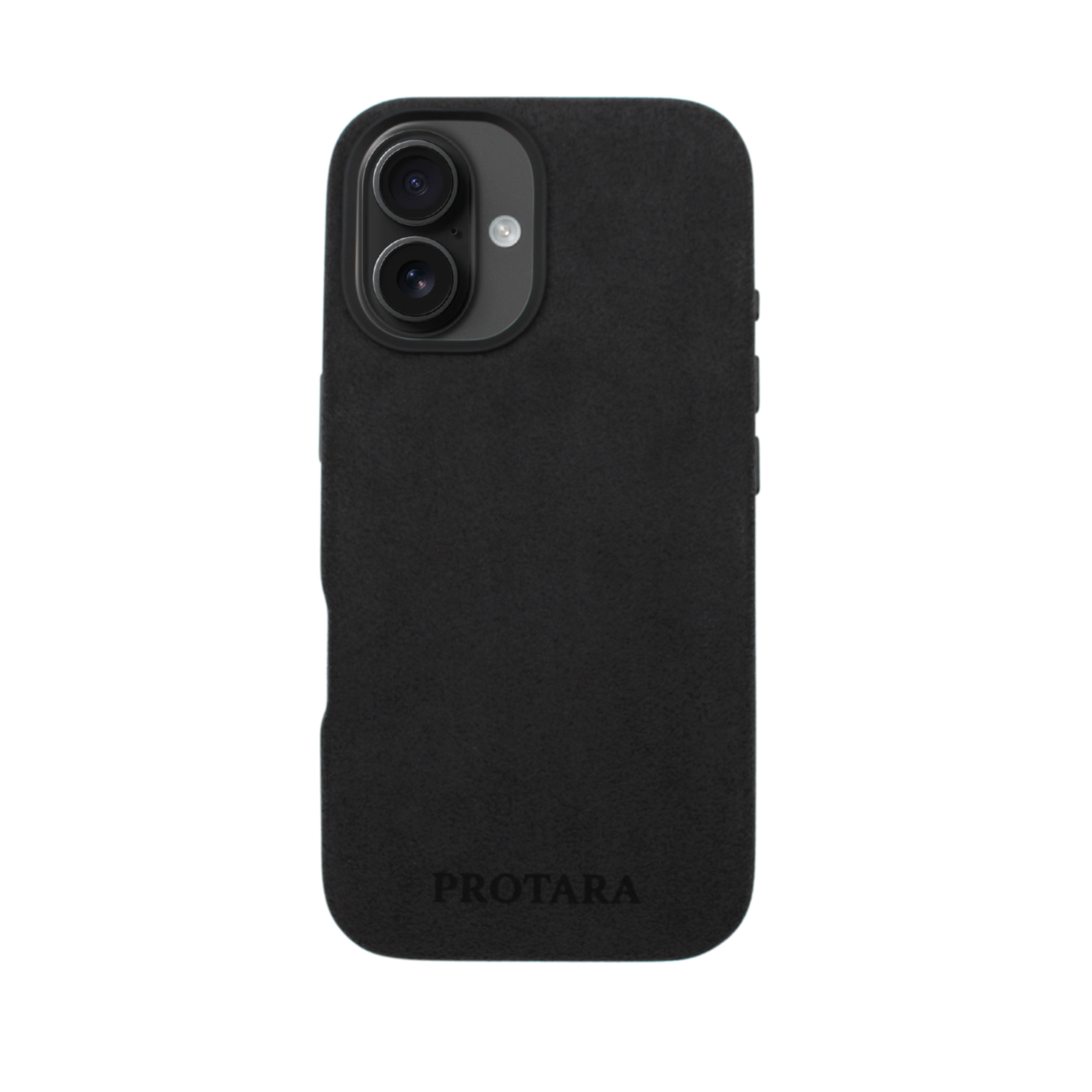 PROTARA Alcantara iPhone 17 Hülle – Midnight Jet Black