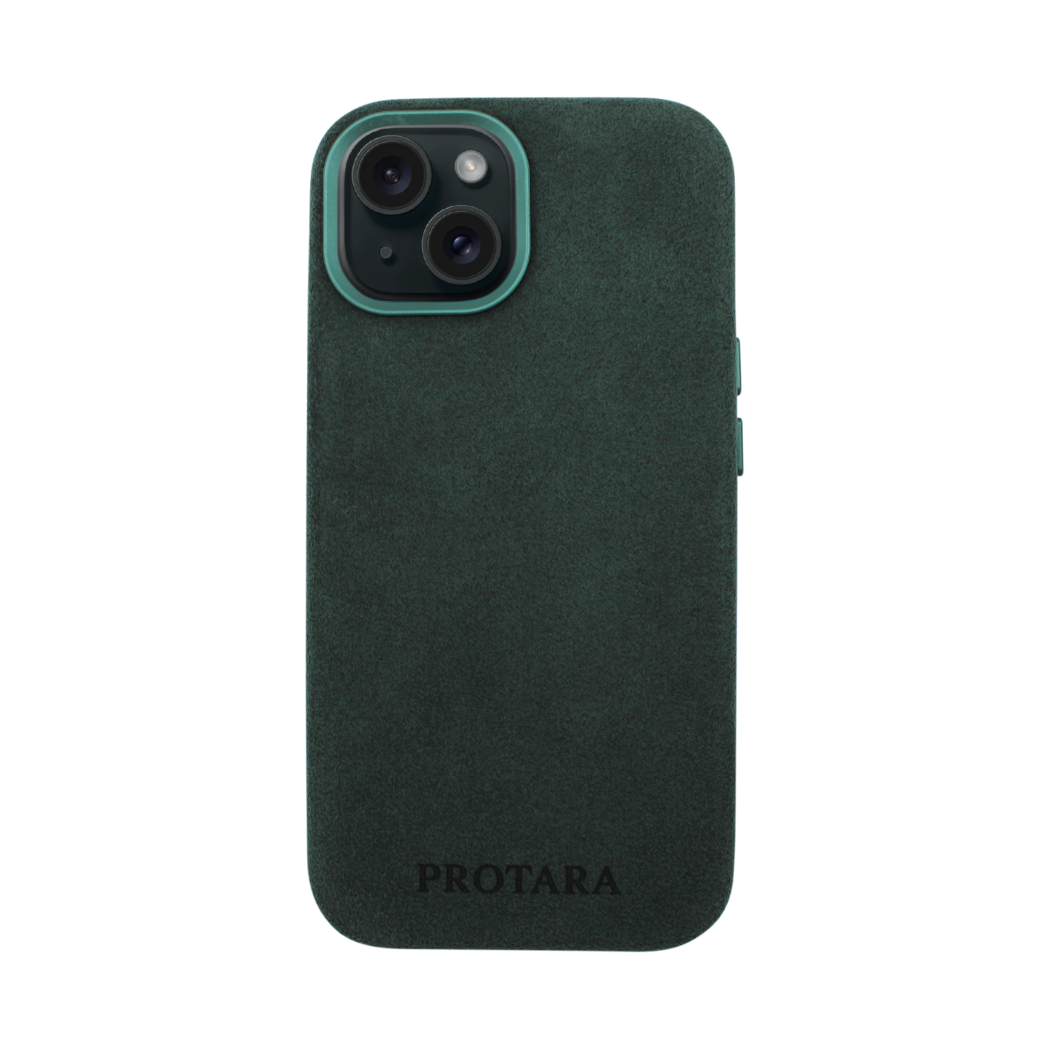 PROTARA Alcantara iPhone 15 Hülle - Expedition Green