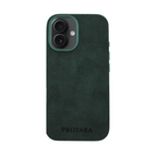 PROTARA Alcantara iPhone 16 Hülle - Expedition Green