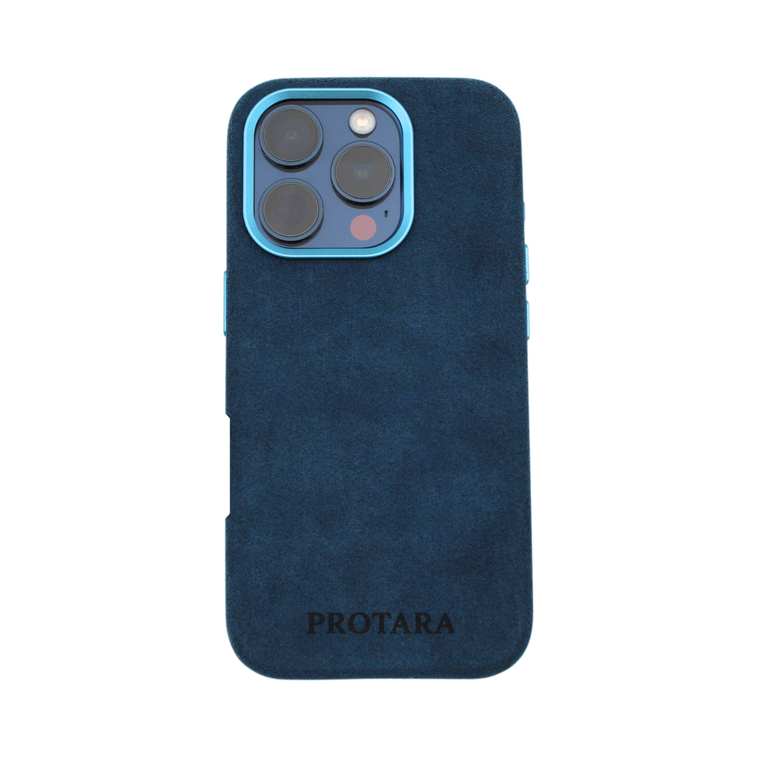 PROTARA Alcantara iPhone 17 Pro Hülle – Ocean Voyage Blue