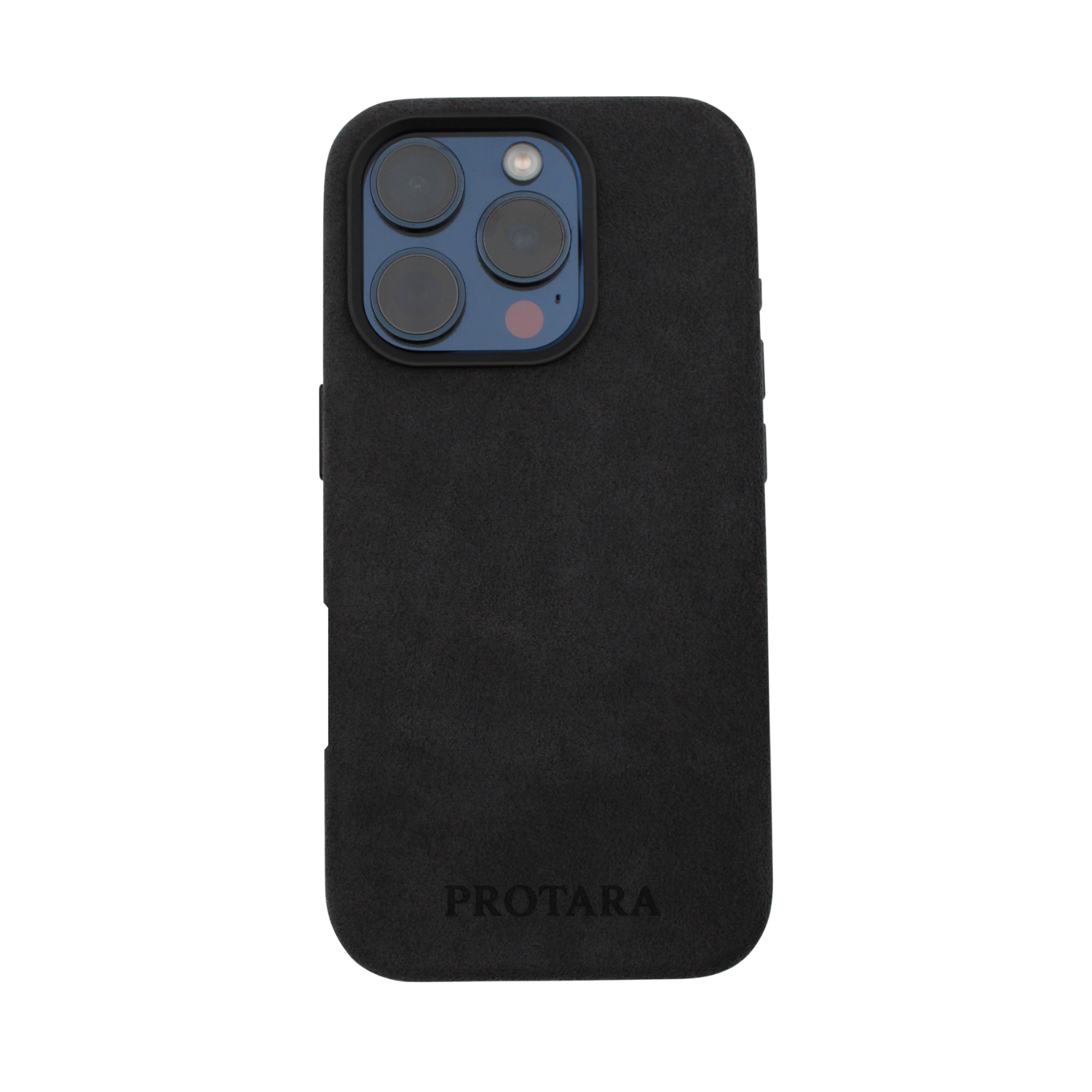 PROTARA Alcantara iPhone 16 Pro Hülle - Midnight Jet Black