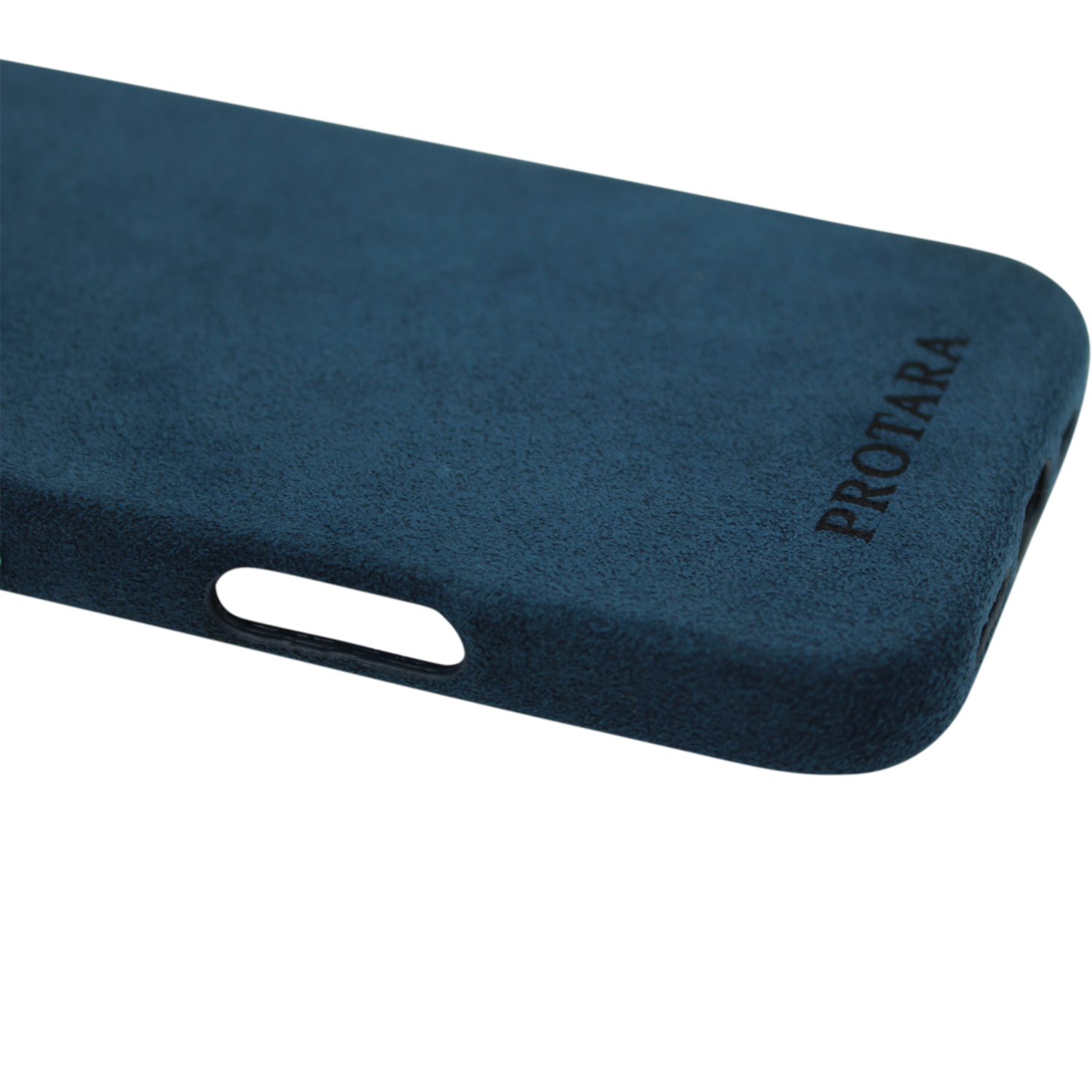 PROTARA Alcantara iPhone 16 Pro Hülle - Ocean Voyage Blue
