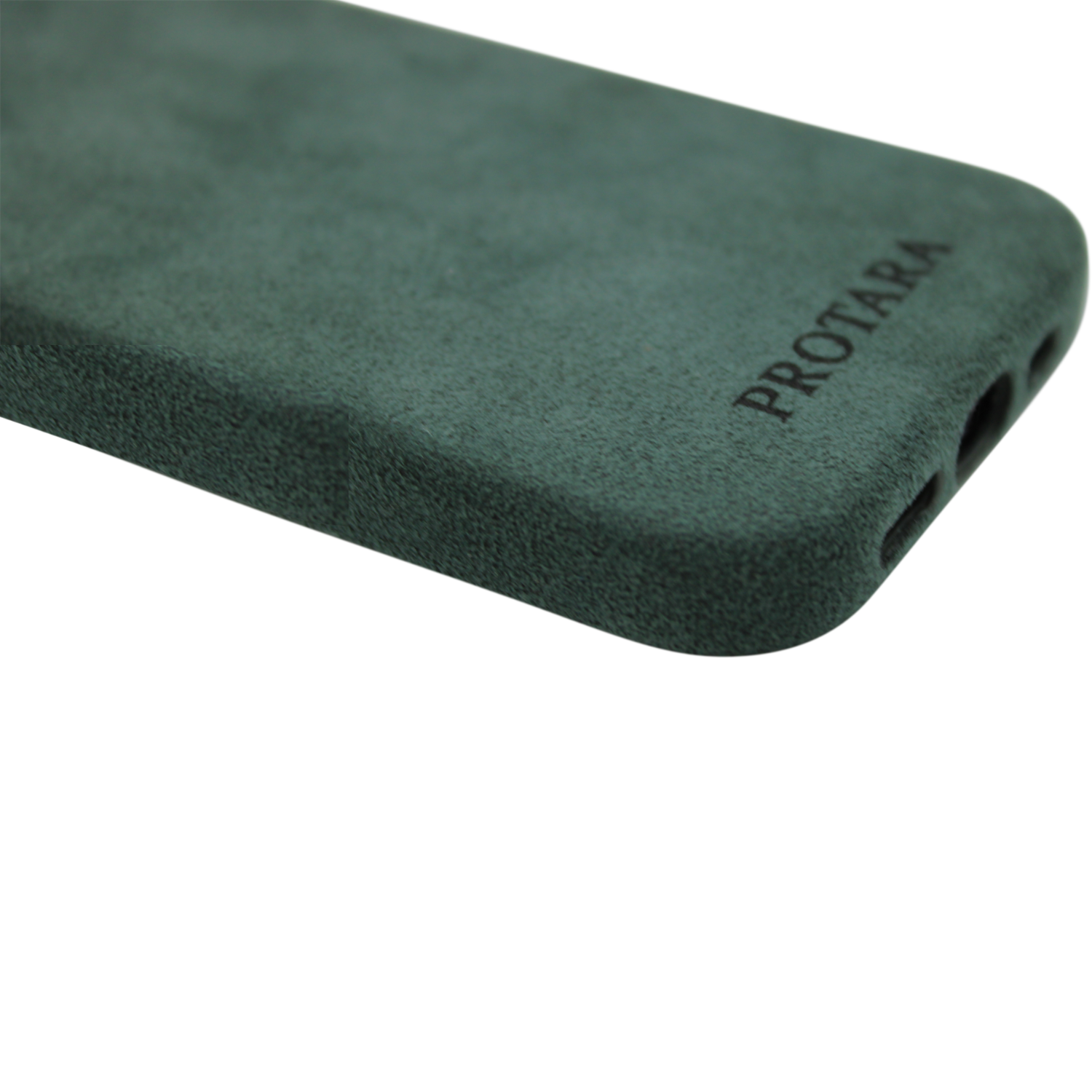 PROTARA Alcantara iPhone 15 Hülle - Expedition Green